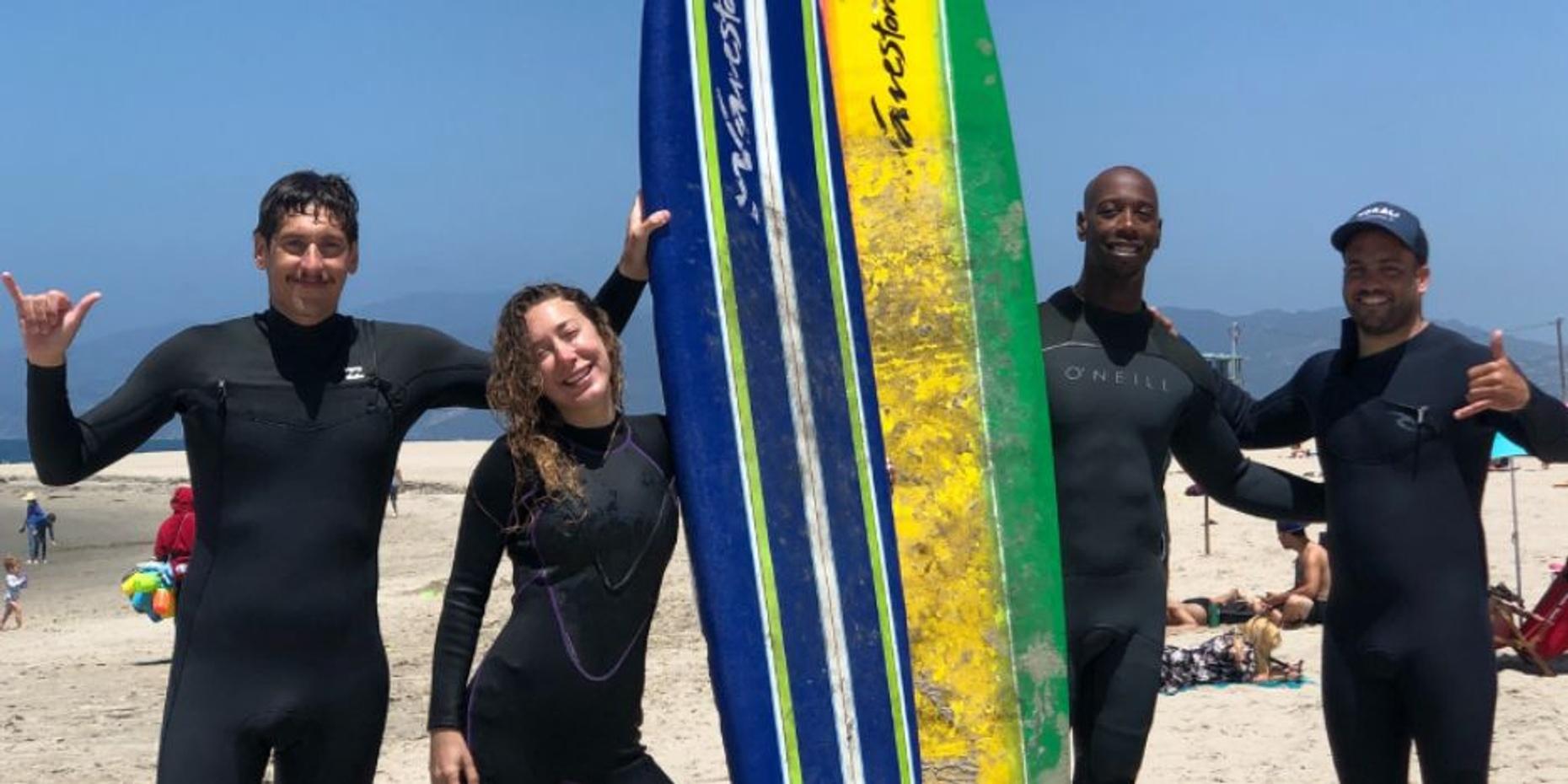 Group Surf Lesson in San Diego