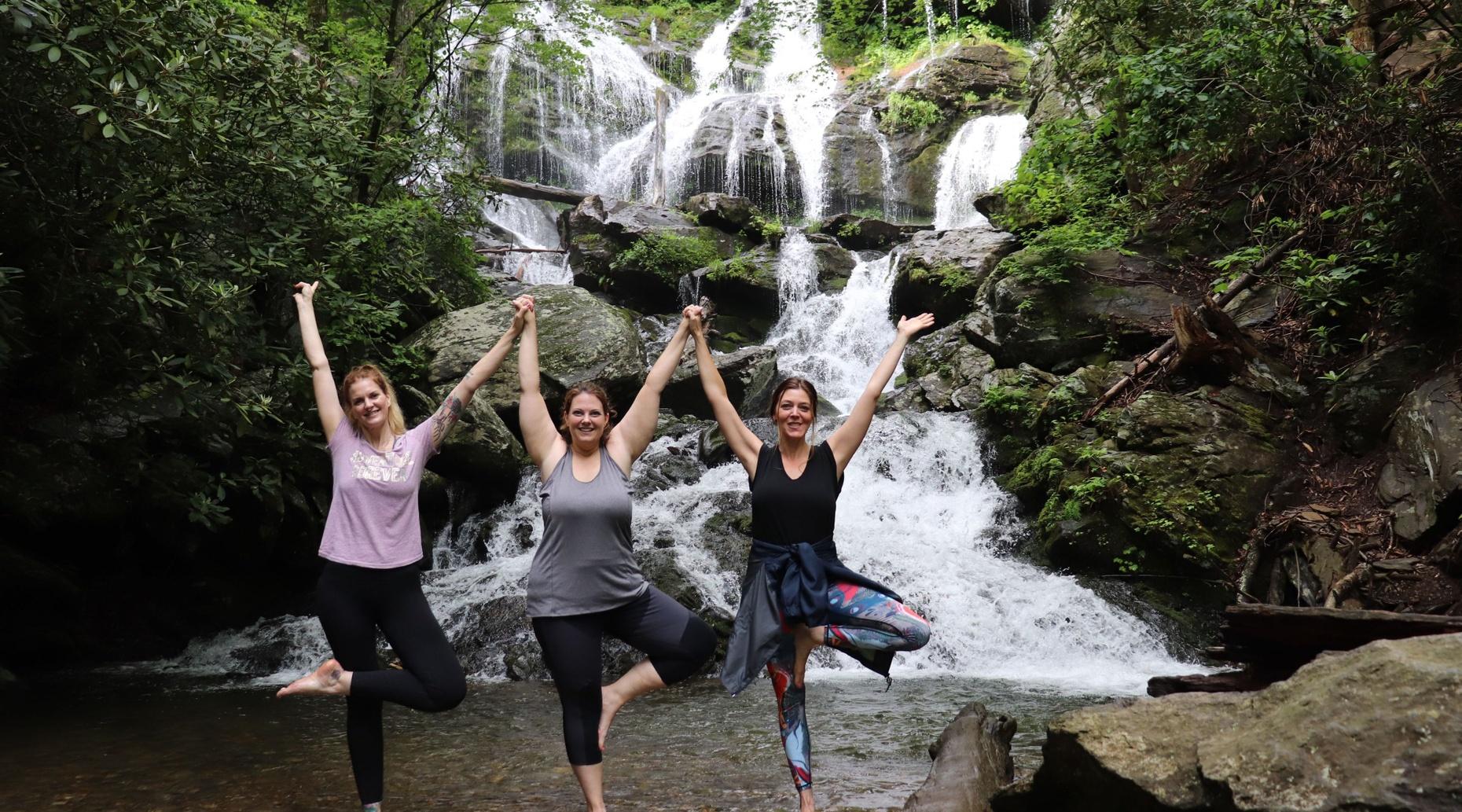 Waterfall Meditation, Yoga, and Hiking Tour in Old Fort