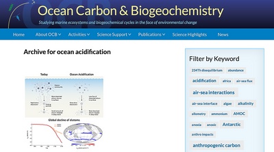 Ocean acidification data availability