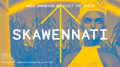 When Onkwehón:we Visit the Queen by Skawennati - Réseau art Actuel