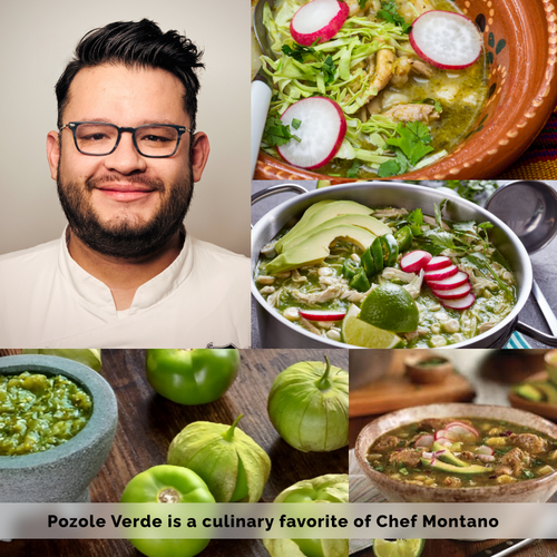 Chef Montano, recently recognized with his inclusion on Club & Resort Business’s "40 Under 40" list, reveals one of his favorite dishes: Pozole Verde.