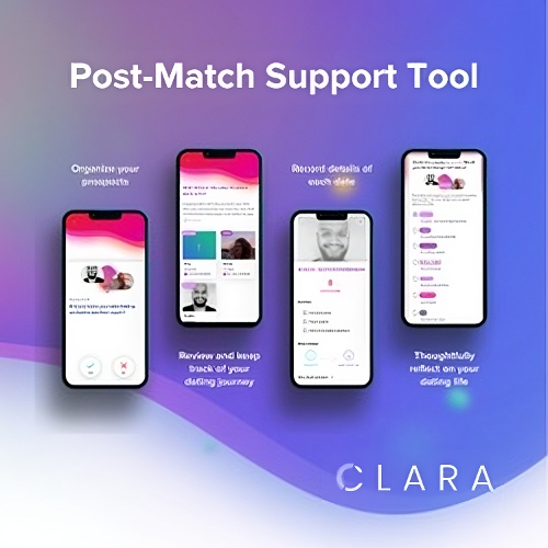 Clara for Daters is the ultimate post-match support tool