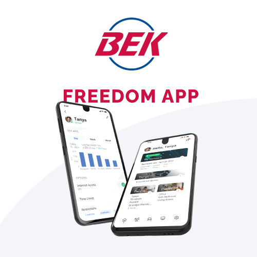 BEK Freedom app, a guardian of digital safety for BEK Fiber internet customers.