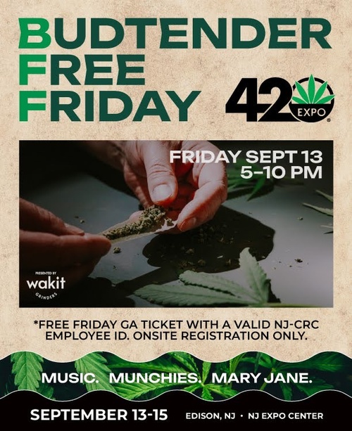 Budtenders have a free GA ticket for the event on Friday