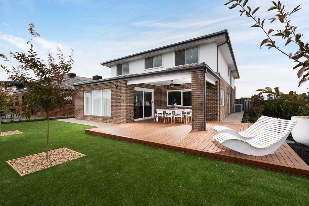 Alfresco area in Bentley Homes display home