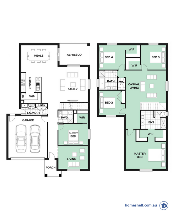 Heidecker floor plan by Omnia Homes