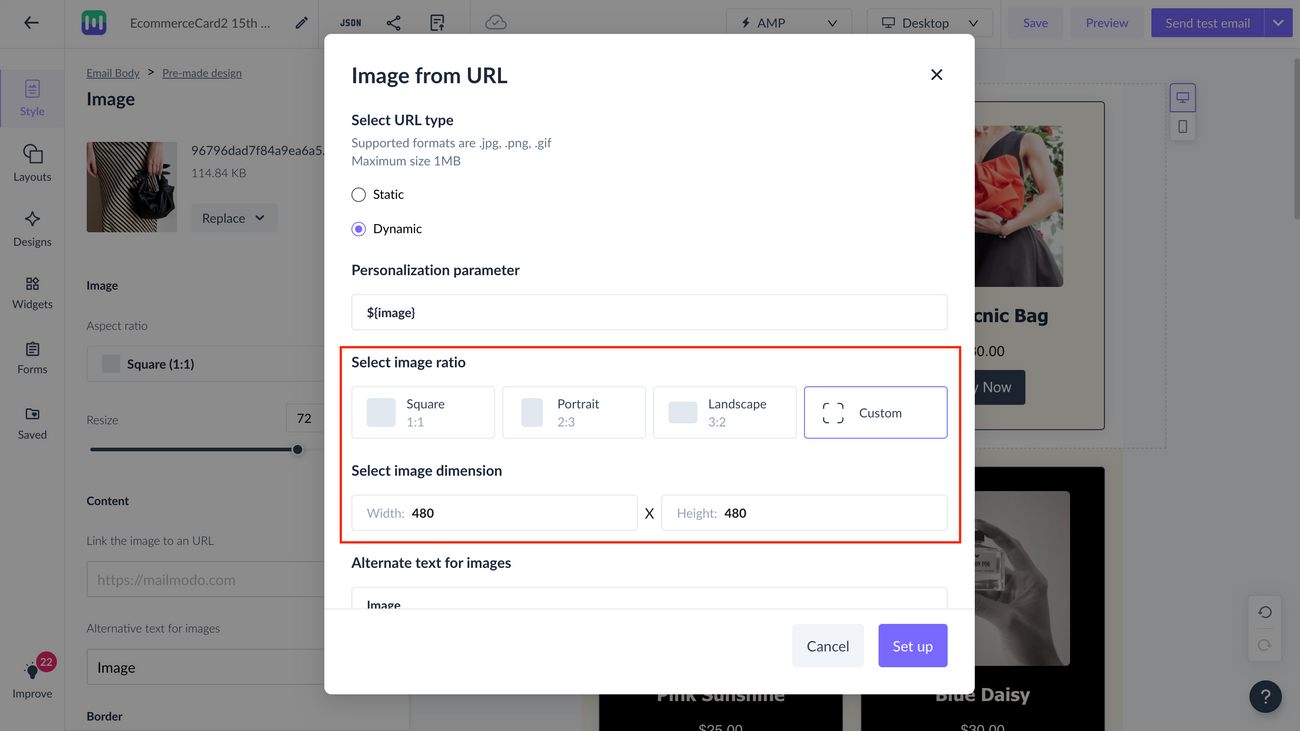 How to use dynamic image feature in your campaign?