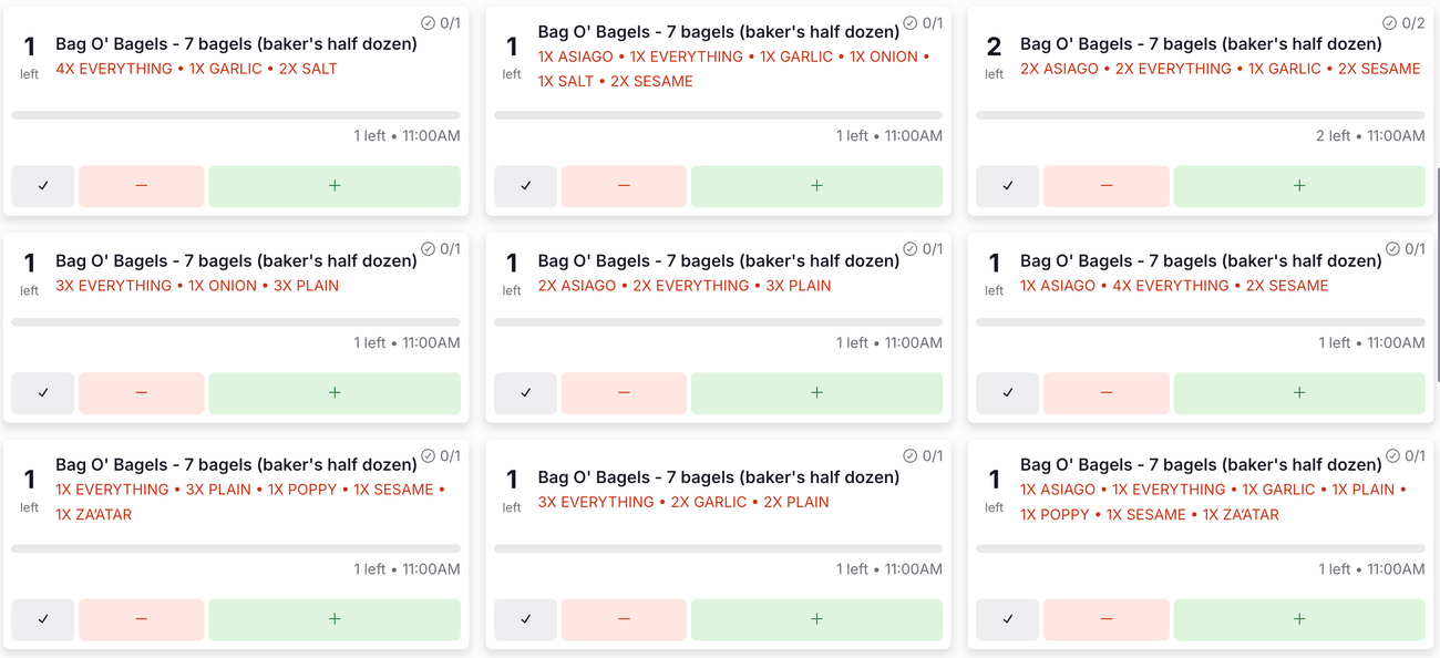 Managing your prep list - items within items