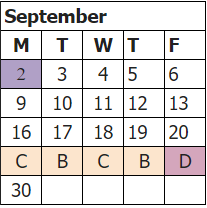 September Calendar