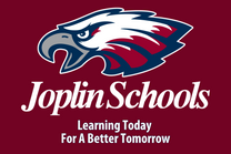 The Joplin Schools logo above the phrase "Learning Today for a Better Tomorrow"