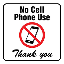 No Cell Phone Sign