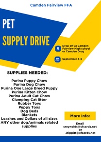 Pet supply drive