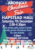 Ardingly Christmas Fair returns on 7th December at Hapstead Hall 2.00pm to 4.30pm