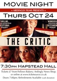 The next film will be THE CRITIC on Thursday 24th October.