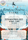 We still have some stalls available for our traditional Christmas Fayre.