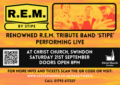 R.E.M. by Stipe, the definitive tribute band in concert this autumn at Christ Church!
