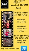 Spaces available for Musical Theatre Tots