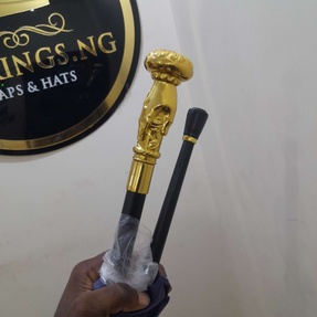 Gold Color Nigerian Men Detachable Walking Sticks for Groom