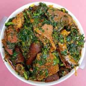 Vegetable soup ( efo riro, edikaikong, afang )