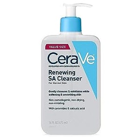 CeraVe SA Cleanser | Salicylic Acid Cleanser with Hyaluronic Acid, Niacinamide & Ceramides