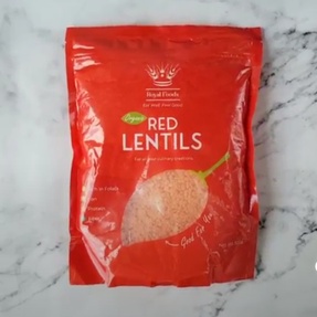 Royal Foods Organic Red Lentils 400g
