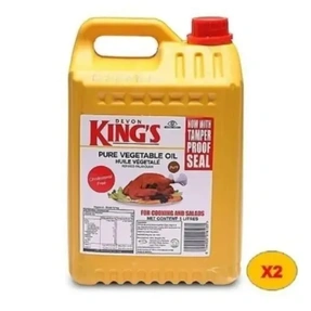 Devon King's Pure Vegetable Oil - 5 Litres - Pack Of 2