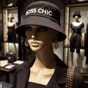 Boss Chick Embroidery Bucket Hat