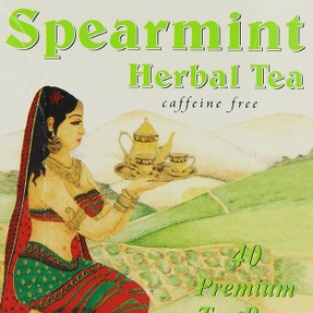 Palanquin Spearmint Herbal Tea, 40 Tea Bags, Caffeine Free