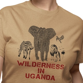 Unisex Polyester T-shirt With Wild Animals
