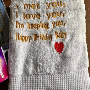 Customized towel