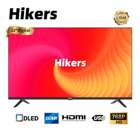 Hikers 32'' Digital Frameless HD LED TV - Black