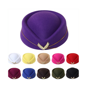 Flight Attendant Hat for Air Hostess, Stewardess and Ushers