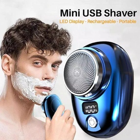 Portable Electric Razor Mini-Shave for Men - USB Rechargeable Travel Shaver