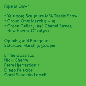 Instagram poster announcing the Sculpture Group 1 MFA Thesis Exhibition