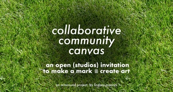 Poster for "Collaborative Community Canvas" event (full text in description that follows)