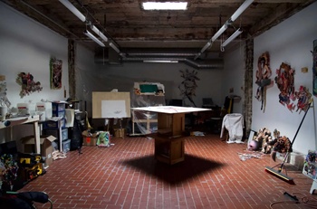 Photograph of an empty NXTHVN studio