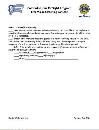 Page 2 of consent form