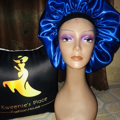 Kweenie's customized plain hair bonnet(wine) - Kweenie's Place