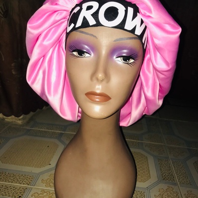 Kweenie's Plain customized hair bonnet(black) - Kweenie's Place