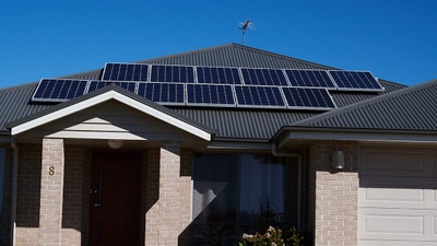 solar panels on new build