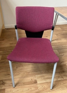 Padded seat and back chair