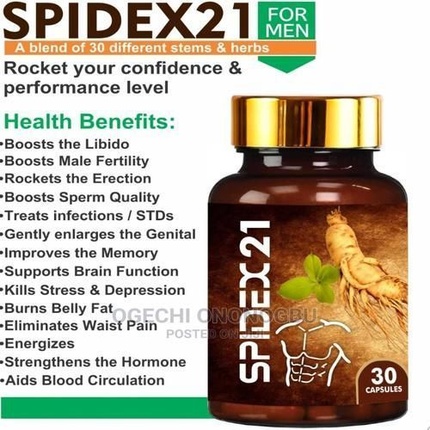 Spidex 21 Male Fertility Booster Erectile Dysfunction Healthy