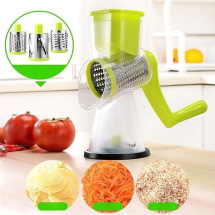 Multifunctional Round Slicer Chopper Manual Vegetable Cutter