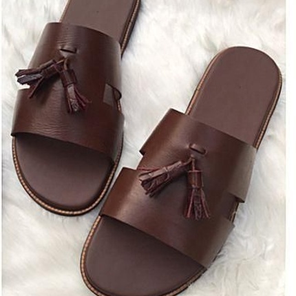 MEN'S LV LEATHER PALM SLIPPERS  CartRollers ﻿Online Marketplace