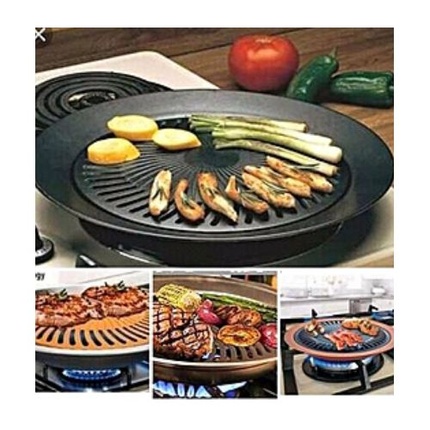 Stovetop Grill Pan Smokeless Bbq Grilling Griddle For Chicken