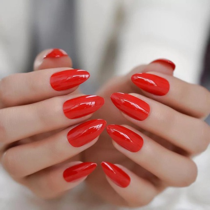 Red press 2024 on nails