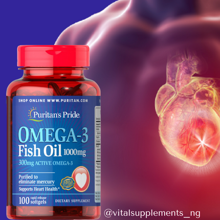 Omega-3 Fish Oil 1000 mg (300 mg Active Omega-3)