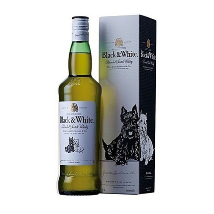 Black & White Finest Blended Scotch Whisky 750Ml