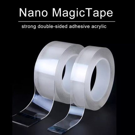 Nano magic tape double sided tape transparent no trace reusable waterproof adhesive  tape cleanable