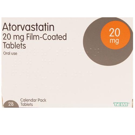 Atorvastatin tablets f/c 20mg 28 (Teva) - Pharacuticals Limited | Store